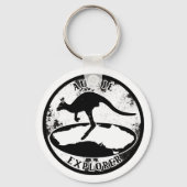 Aussie Explorer in grunge Sleutelhanger (Voorkant)