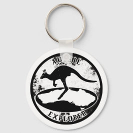 Aussie Explorer in grunge Sleutelhanger