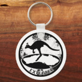 Aussie Explorer in grunge Sleutelhanger (Voorkant)