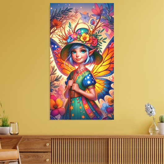 Aussie Fairy Canvas Afdruk (Insitu (Woonkamer))