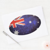 Aussie Flag Ovale Sticker (Envelop)