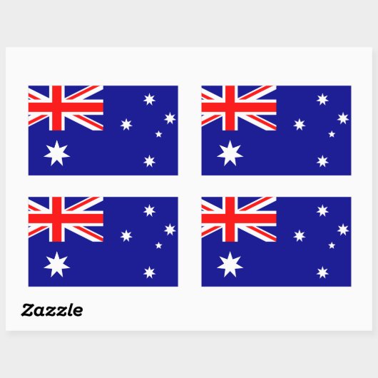 Aussie flag Stickers (Vel)