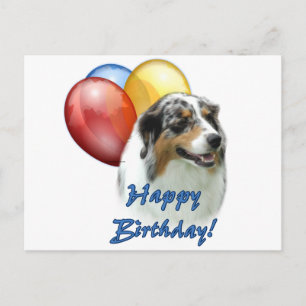 Aussie Gelukkige Verjaardagsballonnen Briefkaart