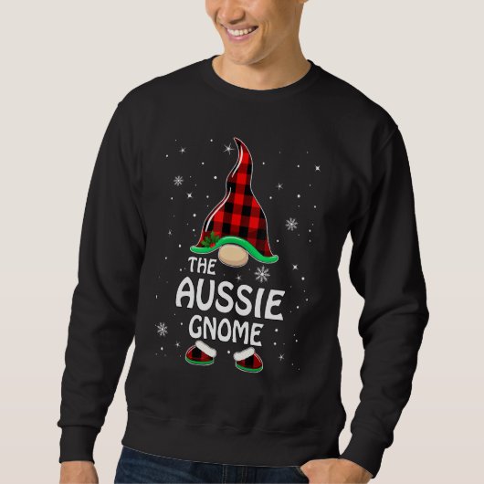 Aussie Gnome Buffalo Play Matching Family Christm Trui (Voorkant)