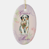 Aussie Heart Mam Ceramic Ornament (Rechts)