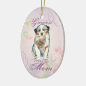 Aussie Heart Mam Ceramic Ornament (Links)
