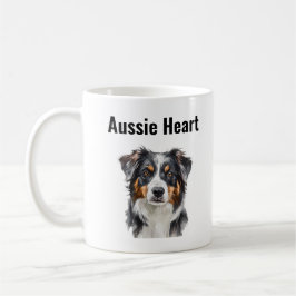 Aussie Heart - schattig Australian Shepherd Honden Koffiemok