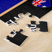 Aussie Hearts & Australische vlag / Australië Legpuzzel (Zijkant)