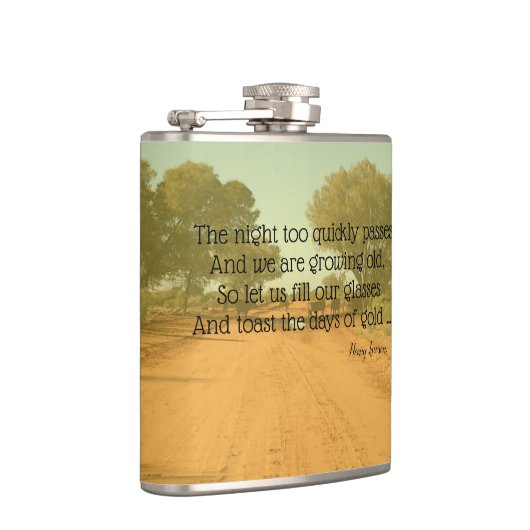 Aussie Henry Lawson Quote Drink Flask Heupfles (Rechts)