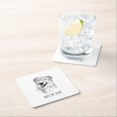 Aussie hond gepersonaliseerd kartonnen onderzetters (Insitu)