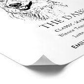 Aussie Hond Trouwhandtekening Drink Teken Poster (Hoek)