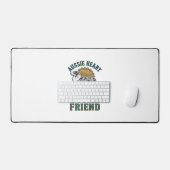 Aussie-hondliefhebber Vintage gegraveerde herder A Bureaumat (Keyboard & Muis)