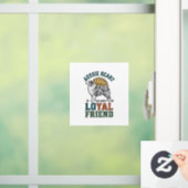 Aussie-hondliefhebber Vintage gegraveerde herder A Raamsticker (Huis)