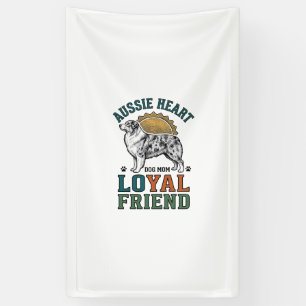 Aussie-hondliefhebber Vintage gegraveerde herder K Spandoek