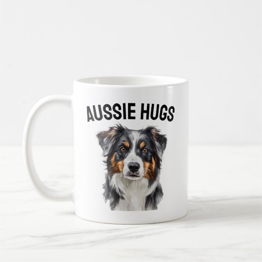 Aussie Hugs Mok - Liefdevolle Australian Shepherd  (Links)