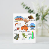 Aussie icons briefkaart (Staand voorkant)