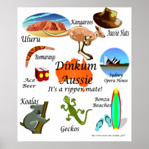 Aussie icons poster