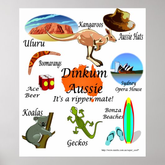 Aussie icons poster (Voorkant)