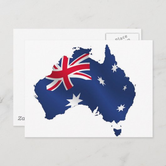 Aussie-kaartvlag Briefkaart (Voorkant / Achterkant)