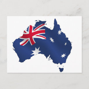 Aussie-kaartvlag Briefkaart
