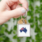 Aussie-kaartvlag Sleutelhanger (Hand)