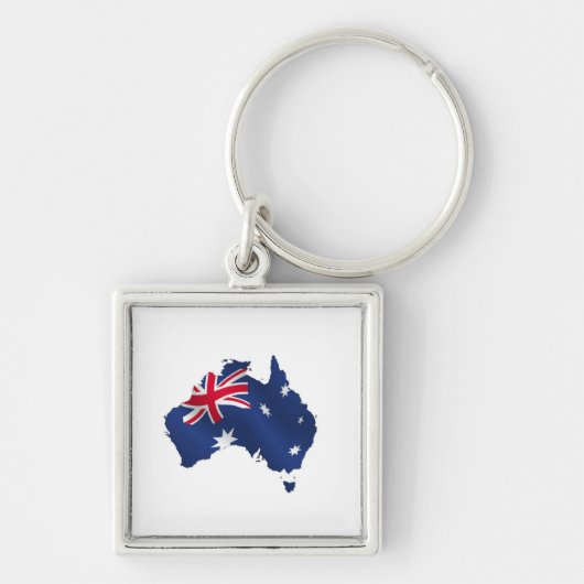 Aussie-kaartvlag Sleutelhanger (Voorkant)