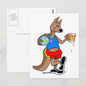aussie kangaroo briefkaart (Voorkant / Achterkant)