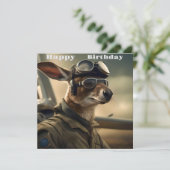 Aussie Kangaroo King of the Airways, Kaart van de  (Staand voorkant)