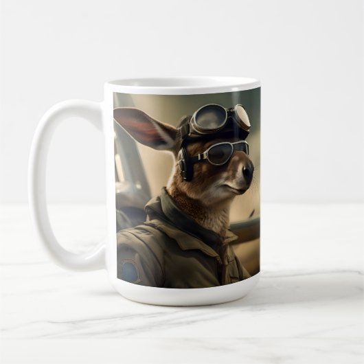 Aussie Kangaroo, koning van de luchtwegen, Koffiemok (Links)