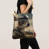 Aussie Kangaroo, koning van de luchtwegen, Tote Bag (Dichtbij)