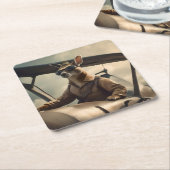Aussie Kangaroo Pilot, Kartonnen Onderzetters (Schuin)