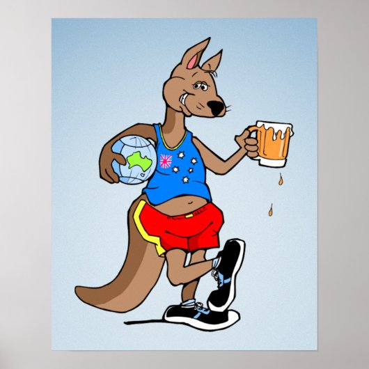 aussie kangaroo poster (Voorkant)