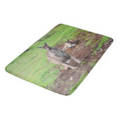 Aussie Kangaroos, Lge Memory Foam Bath Mat (Gekanteld)