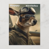 Aussie Kangoeroe, koning van de luchtwegen, verjaa Briefkaart (Voorkant)