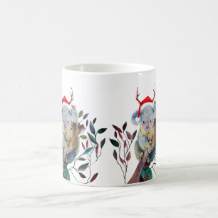 Aussie Kerst Koala Gum Boom Santa Hoed Rood Koffiemok