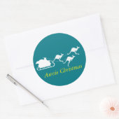 Aussie Kerst sticker omlaag onder stijl feestdagen (Envelop)