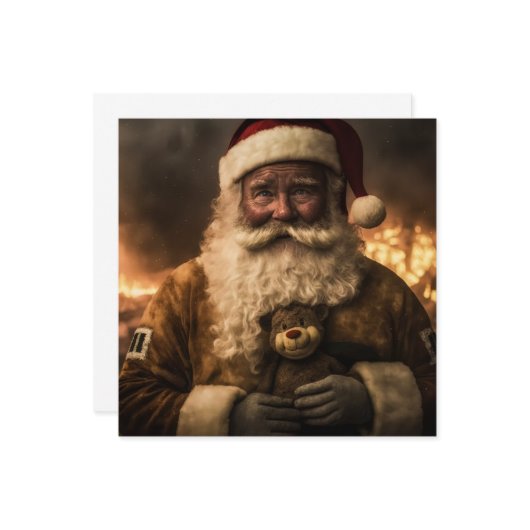 Aussie Kerstman Beer Enkelzijdige Kaart (Voorkant / Achterkant in situ)