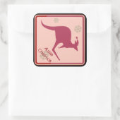 Aussie Kerstmis Australië stijl Vierkante Sticker (Tas)