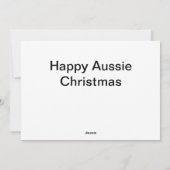 Aussie Kerstmis Feestdagenkaart (Achterkant)