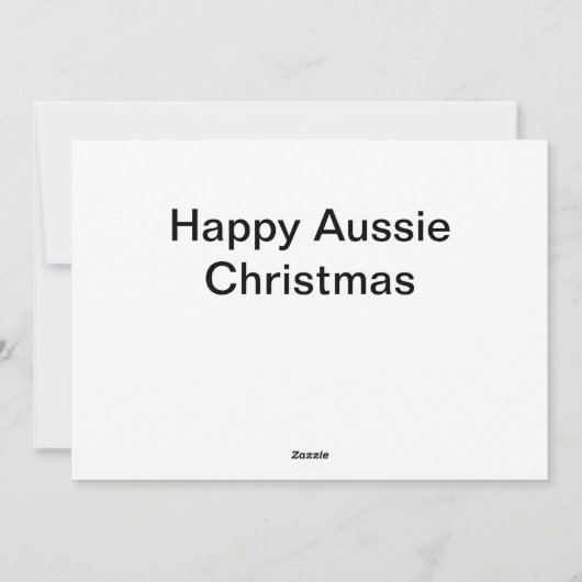 Aussie Kerstmis Feestdagenkaart (Achterkant)