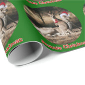 Aussie Kerstmis Kangaroos Gift Wrap Cadeaupapier (Rol Hoek)