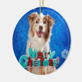 Aussie Kerstmis Keramisch Ornament (Links)