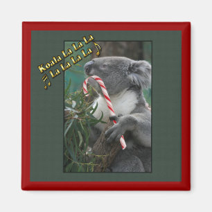 Aussie Kerstmis Koala met snoepgoed Magneet