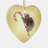 Aussie Kerstmis Koalas op snoepriet Keramisch Ornament (Rechts)