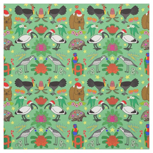 Aussie kerstverbinding stof (Swatch)