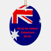 Aussie kerstversiering keramisch ornament (Rechts)