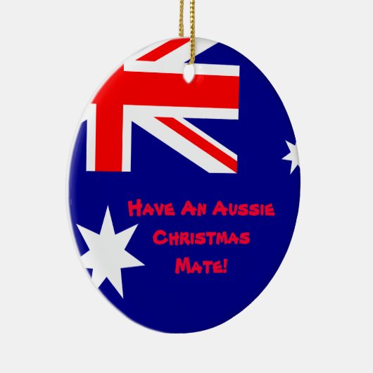 Aussie kerstversiering keramisch ornament (Rechts)