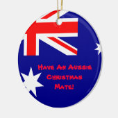 Aussie kerstversiering keramisch ornament (Links)