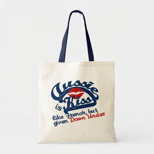 Aussie Kiss-tas - kies stijl Tote Bag (Voorkant)
