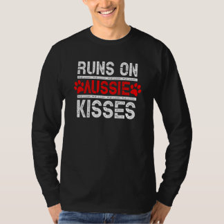 Aussie Kisses Cute Dog voor Aussie Shepherd T-shirt